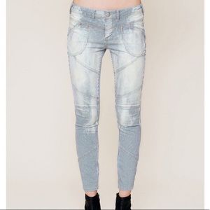 Free People railroad seamed jeans